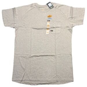 Ariat Rebar Pocket Tee Shirt Mens XXL Tall Beige Portabella Short Sleeve NWT
